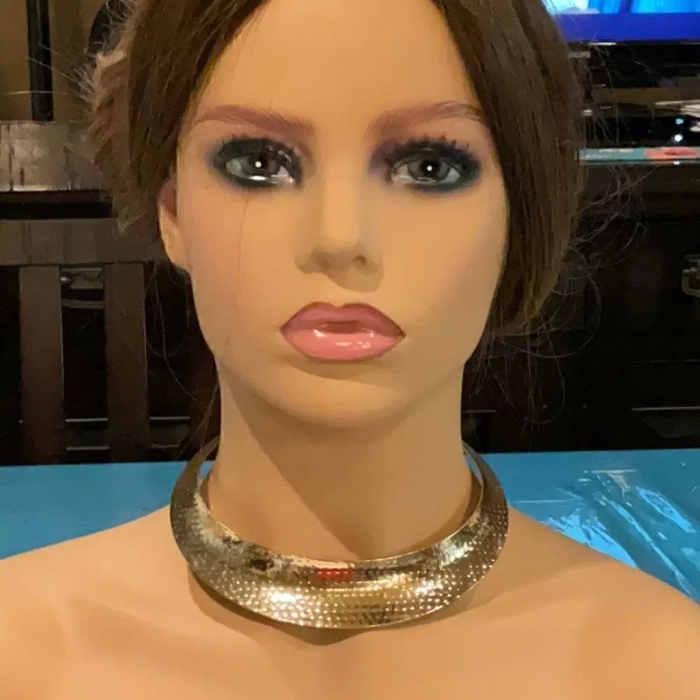 Brass modern necklace